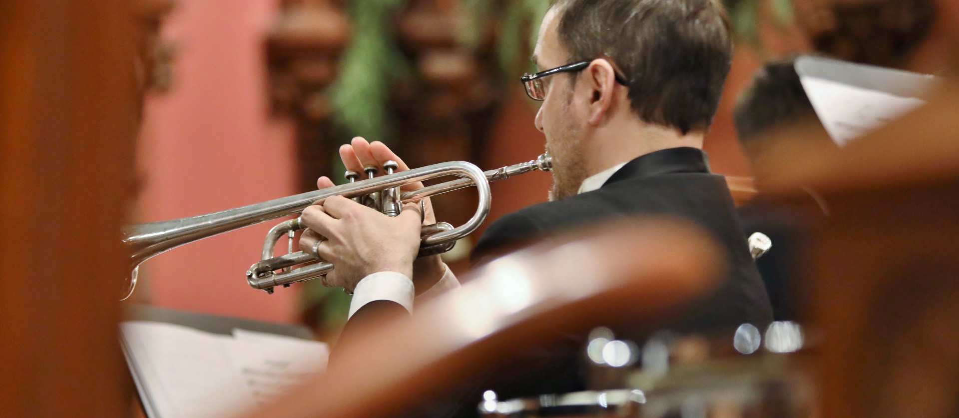 Person playing the trumpet