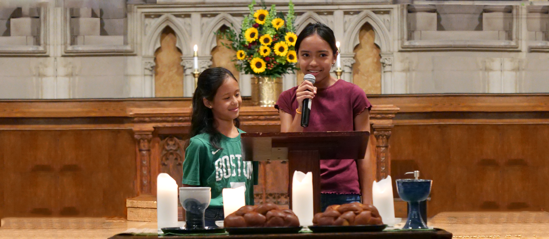 Children leading worship